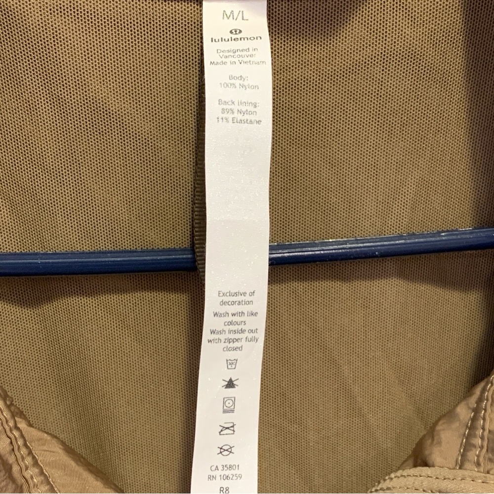 Lululemon Athletica Seek Vistas 1/2 Zip Rain Jacket in Frontier M Retail $148.00 - Picture 9 of 12